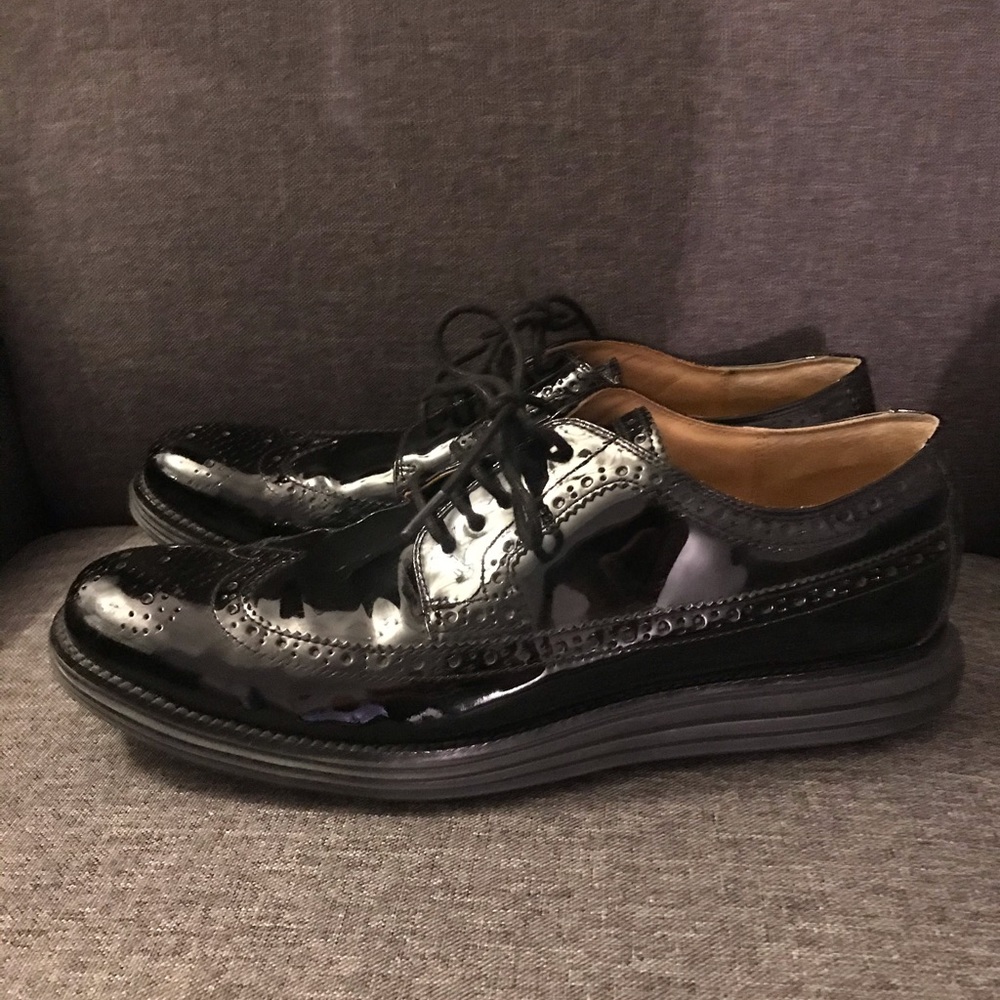Cole Haan Patent Leather Black Size 13 Lunar